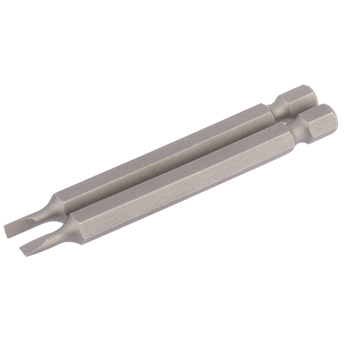 3mm 1/4" Hex. Plain Slot Insert Bit 75mm Long x 2: Model No. 75PS/2/B
