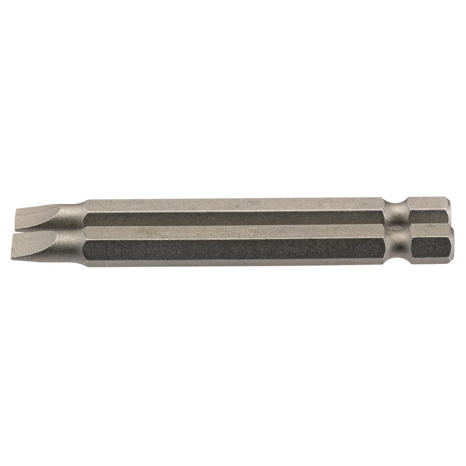 5.5mm 1/4" Hex. Plain Slot Insert Bit 75mm Long x 2: Model No. 75PS/2/B