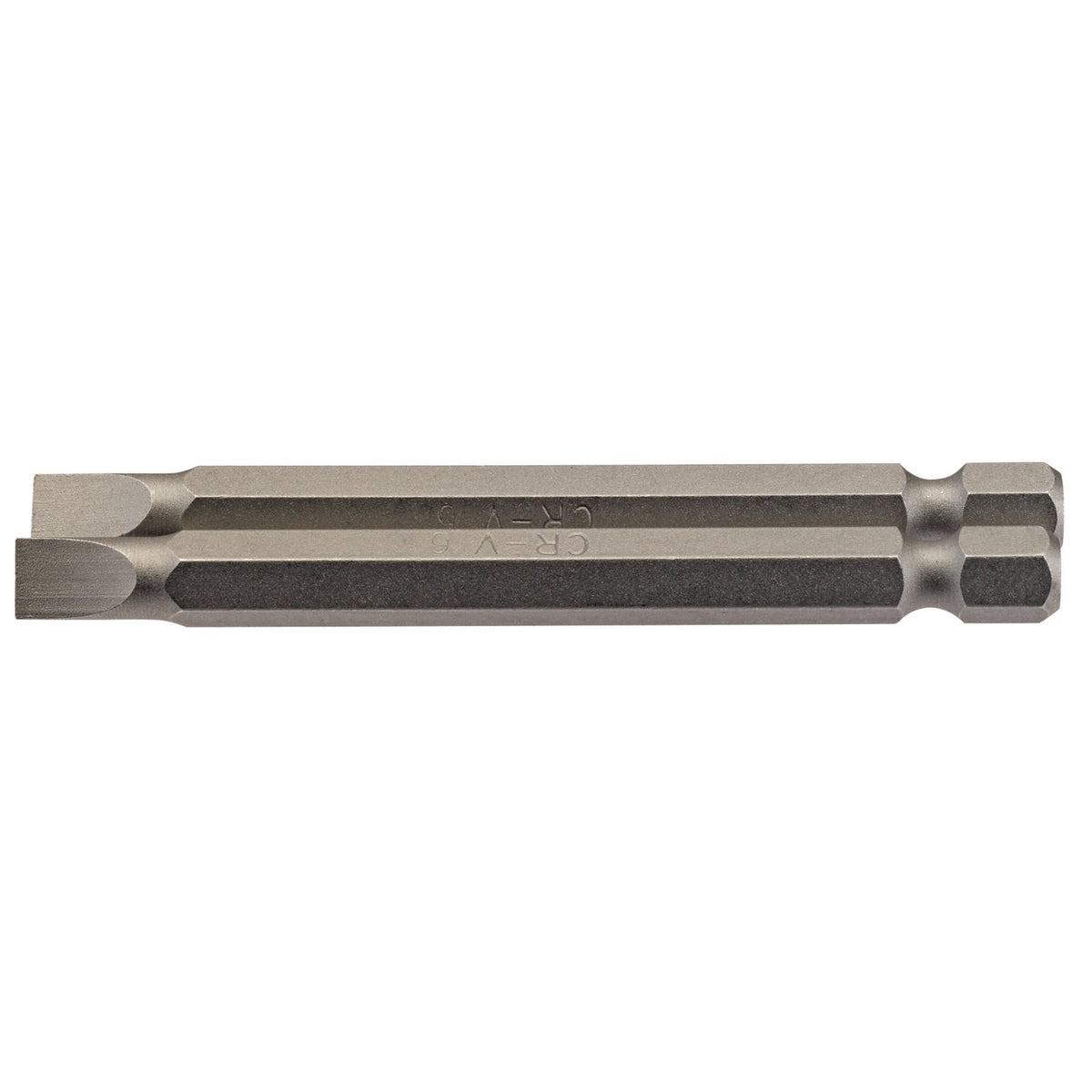 6mm 1/4" Hex. Plain Slot Insert Bit 75mm Long x 2: Model No. 75PS/2/B