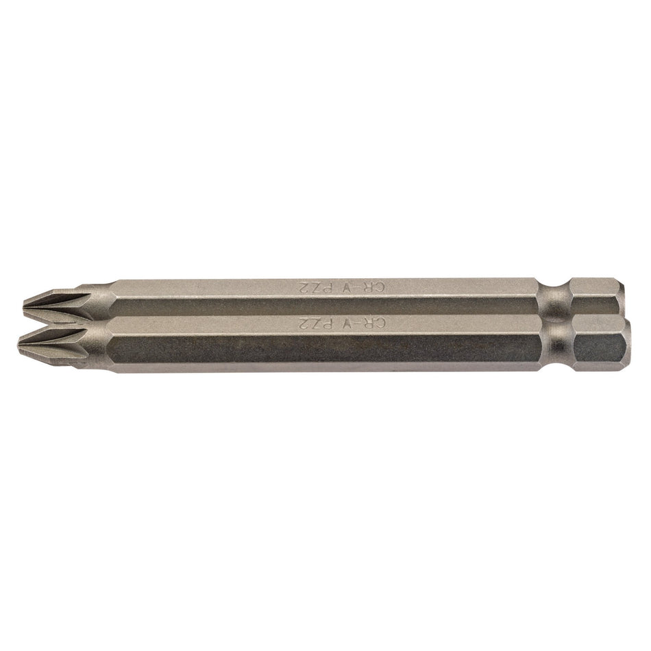 No.2 1/4" Hex. PZ Type Insert Bit 75mm Long x 2: Model No. 75PZ/2/B
