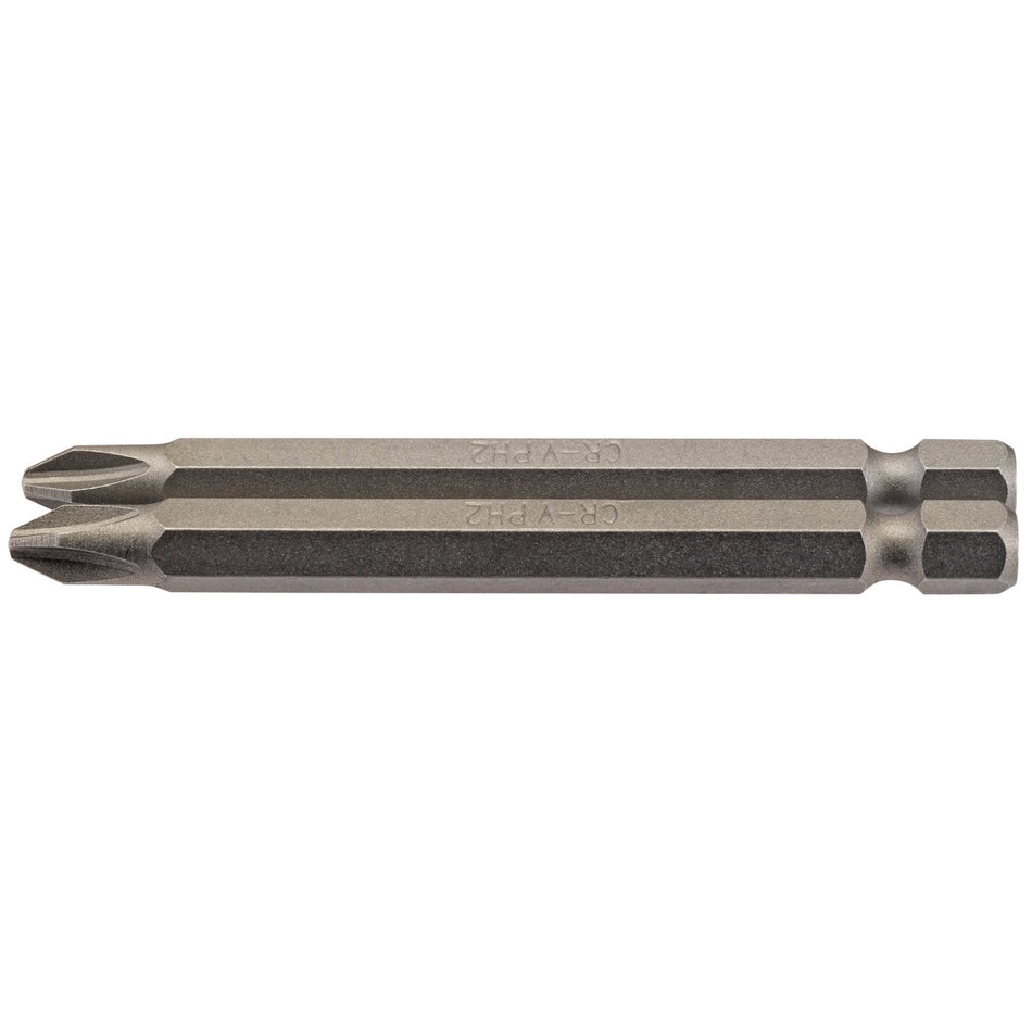 No.2 1/4" Hex. Cross Slot Insert Bit 75mm Long x 2: Model No. 75CS/2/B