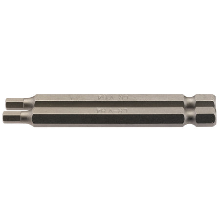 4mm 1/4" Hex. Hexagonal Insert Bit 75mm Long x 2: Model No. 75HX/2/B