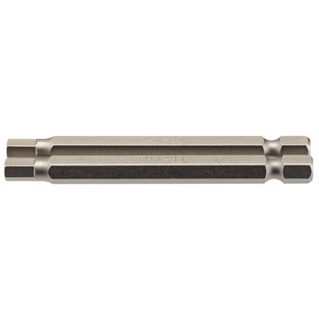 5mm 1/4" Hex. Hexagonal Insert Bit 75mm Long x 2: Model No. 75HX/2/B