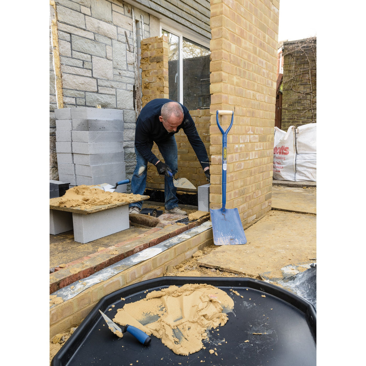 DRAPER Solid Forged Contractors Square Mouth Shovel: Model No.ASS-SM