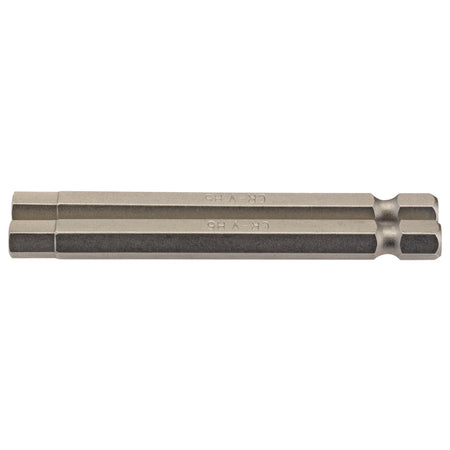 6mm 1/4" Hex. Hexagonal Insert Bit 75mm Long x 2: Model No. 75HX/2/B
