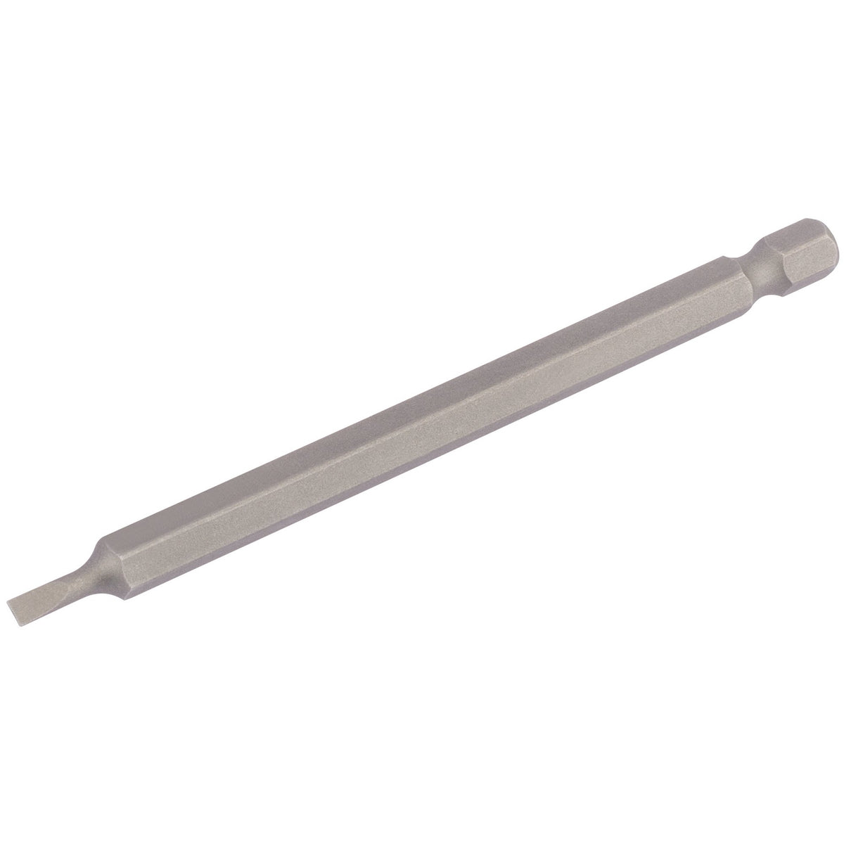 3mm 1/4" Hex. Plain Slot Insert Bit 100mm Long x 1: Model No. 100PS/1/B