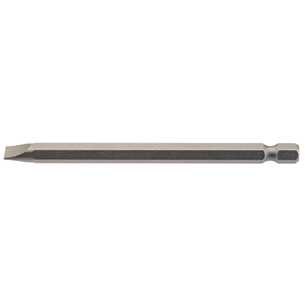 6.5mm 1/4" Hex. Plain Slot Insert Bit 100mm Long x 1: Model No. 100PS/1/B