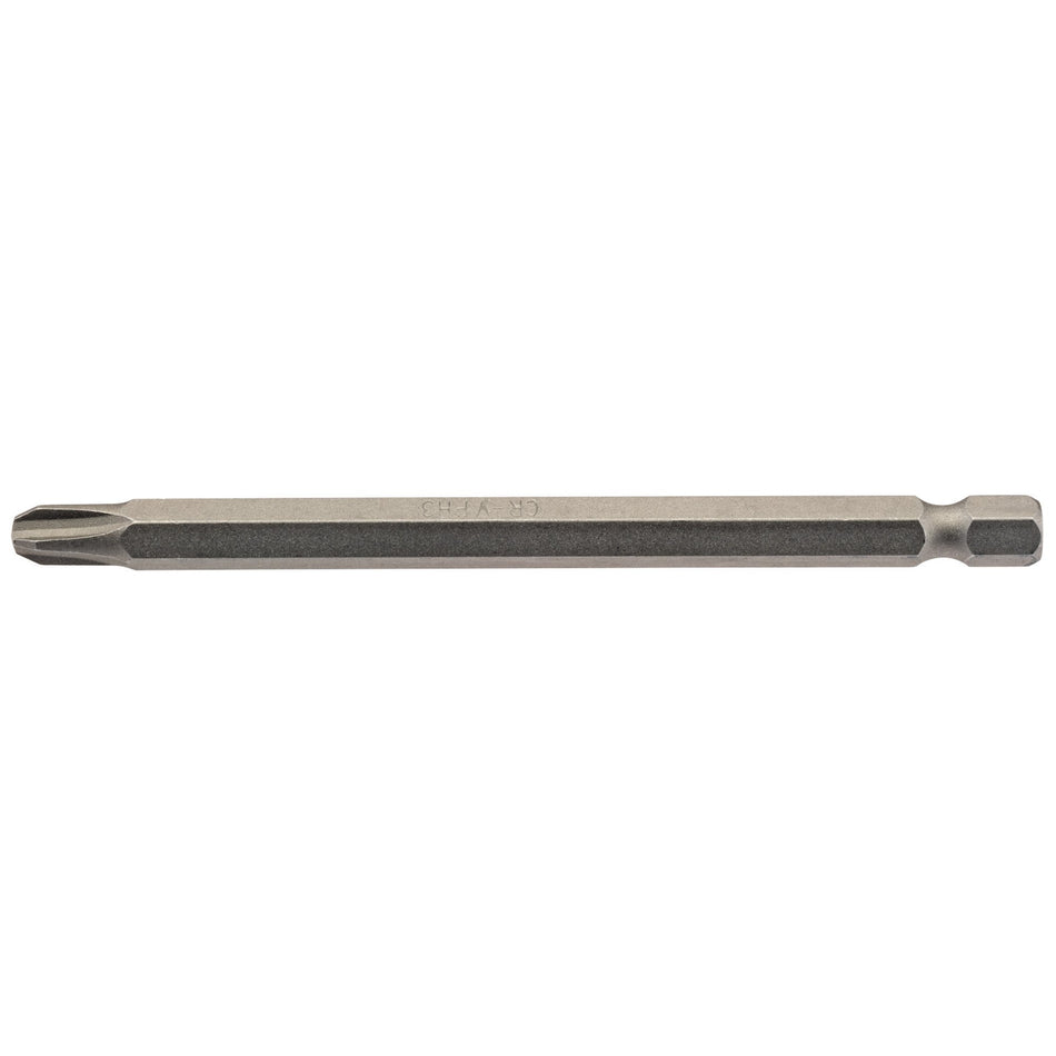 No.3 1/4" Hex. Cross Slot Insert Bit 100mm Long x 1: Model No. 100CS/1/B
