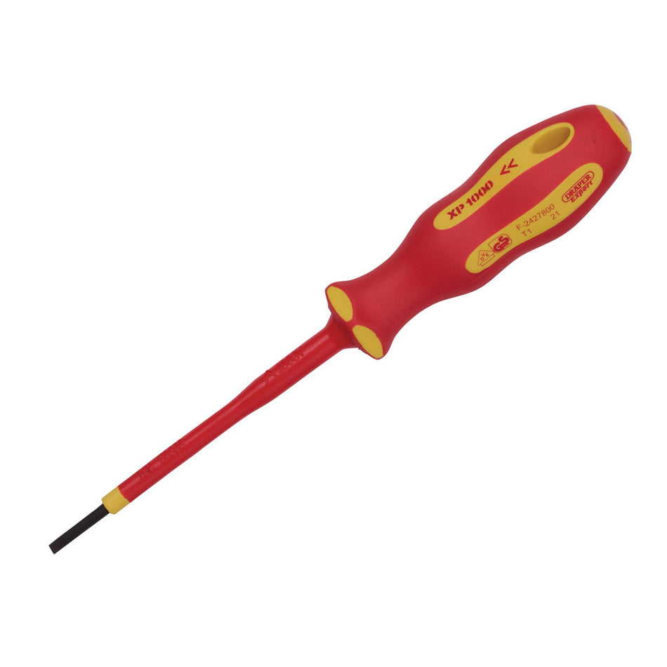 DRAPER Ergo Plus ; VDE 2.5mm x 75 mm Plain Slot Screwdriver: Model No.965