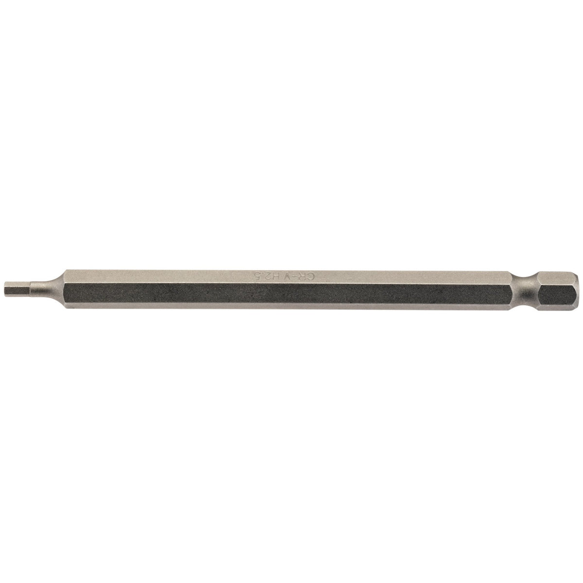 2.5mm 1/4" Hex. Hexagonal Insert Bit 100mm Long x 1: Model No. 100HX/1/B