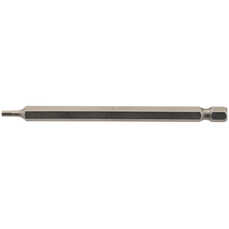 2.5mm 1/4" Hex. Hexagonal Insert Bit 100mm Long x 1: Model No. 100HX/1/B