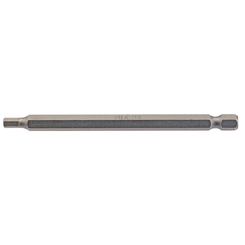 4mm 1/4" Hex. Hexagonal Insert Bit 100mm Long x 1: Model No. 100HX/1/B