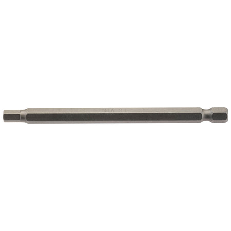 5mm 1/4" Hex. Hexagonal Insert Bit 100mm Long x 1: Model No. 100HX/1/B