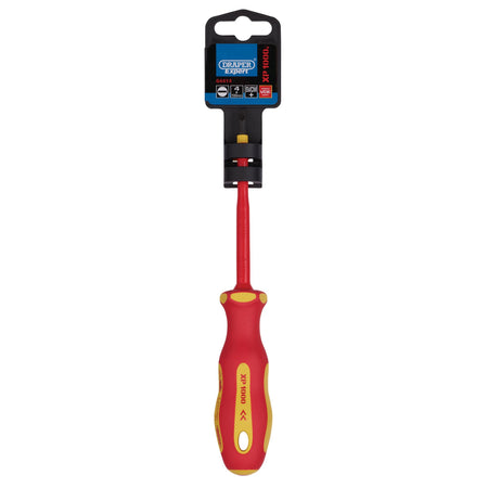 DRAPER Ergo Plus ; VDE 4.0mm x 100mm Plain Slot Screwdriver: Model No.965