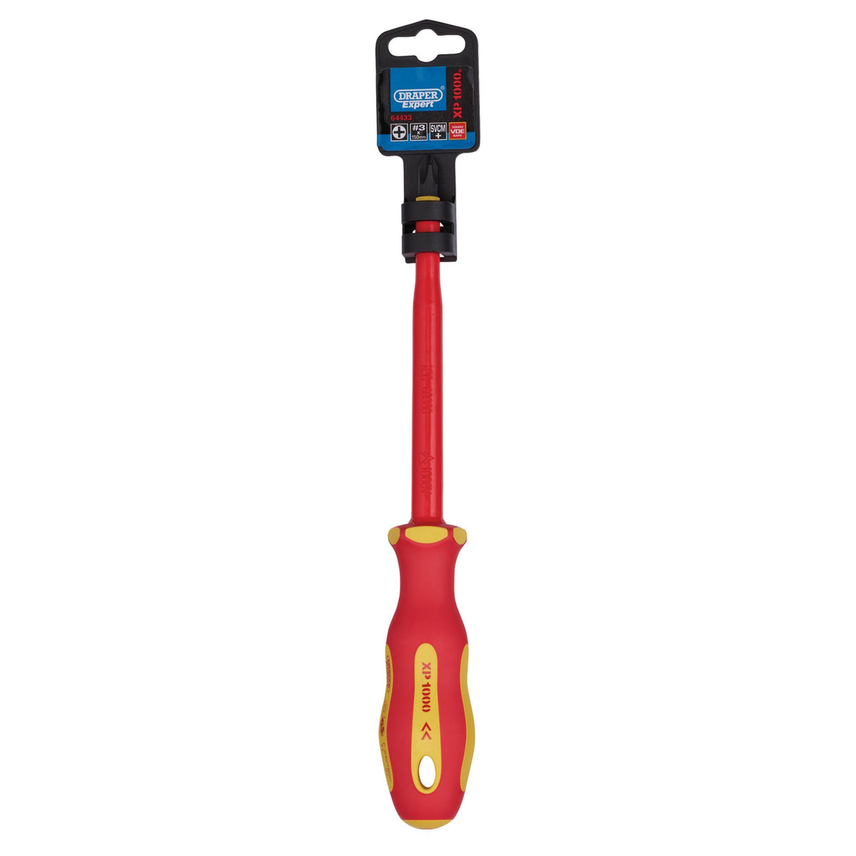 DRAPER Ergo Plus ; VDE No.3 x 150mm Cross Slot Screwdriver: Model No.965CS