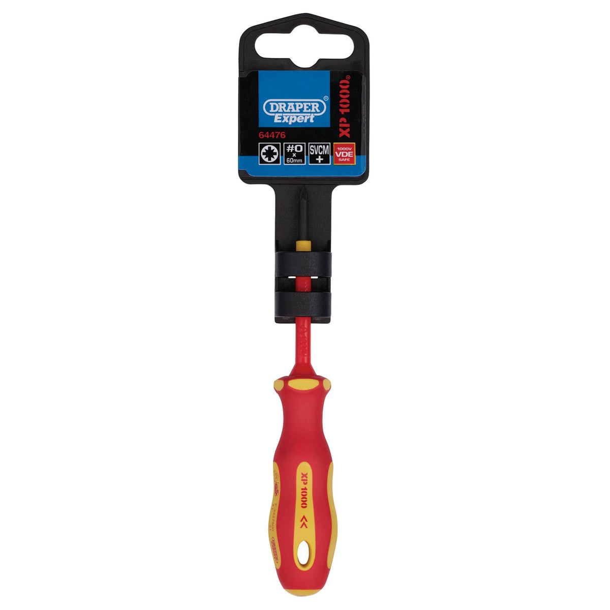DRAPER Ergo Plus ; VDE No.0 x 60mm PZ Slot Screwdriver: Model No.965PZ