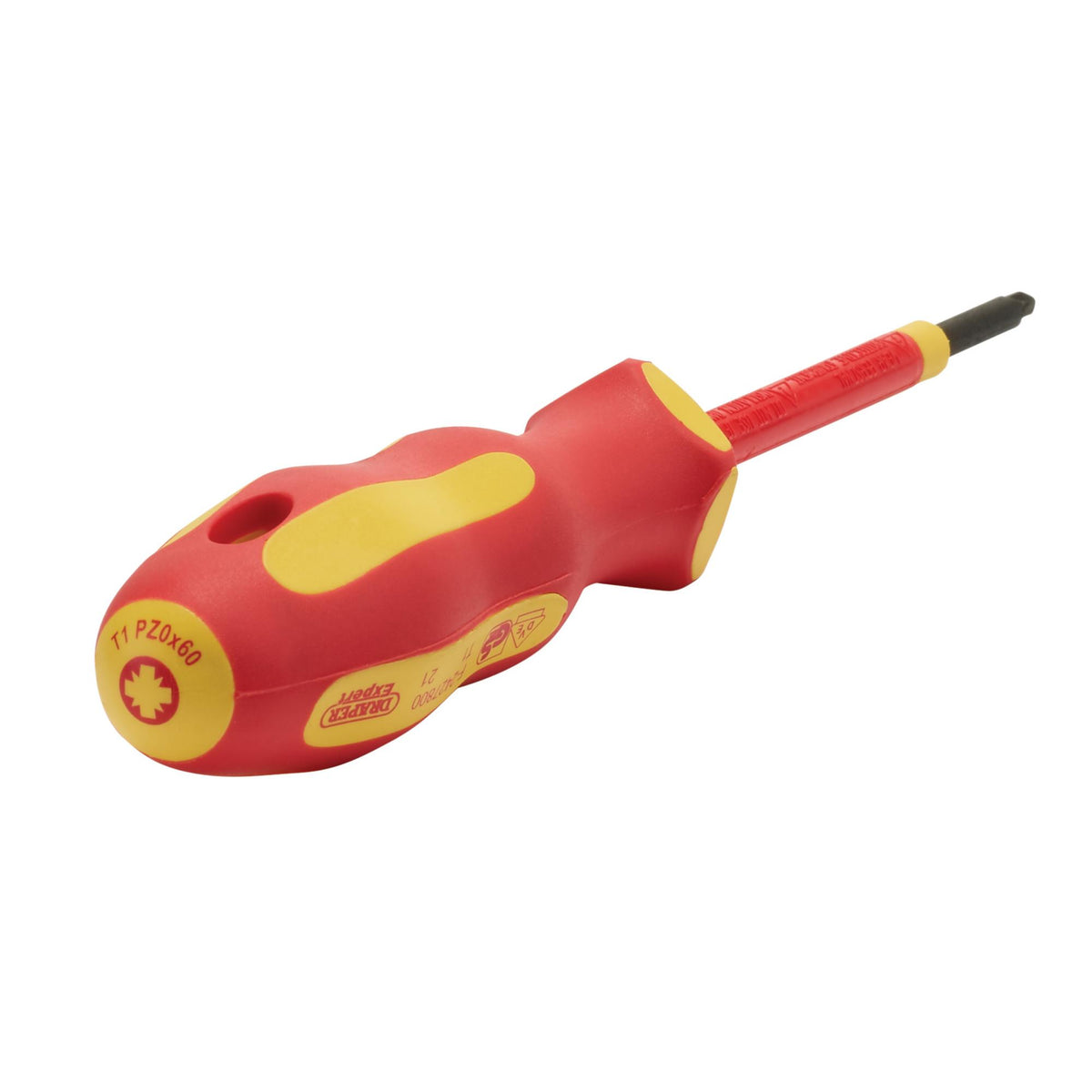 DRAPER Ergo Plus ; VDE No.0 x 60mm PZ Slot Screwdriver: Model No.965PZ