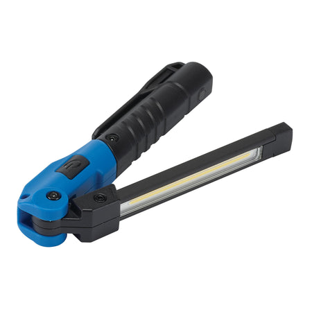 COB SMD LED Rechargeable Pocket Folding Slim Light, 100 Lumens, USB-C Charger Supplied: Model No. RIL/MSL100