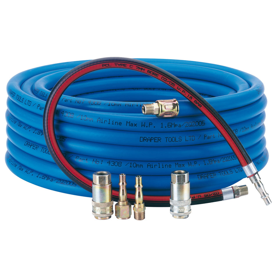 DRAPER 3/8in. Heavy Duty Air Connector Kit: Model No.CONNECT KIT HD