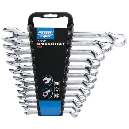 DRAPER Expert 12 Piece Hi-Torq ; Metric Combination Spanner Set: Model No.8224/12/MM