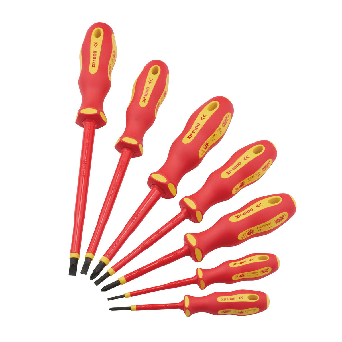 DRAPER Expert Ergo Plus ; 7 Piece VDE Screwdriver Set: Model No.965/7