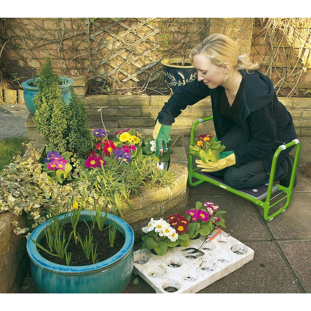 DRAPER Expert Folding Metal Framed Gardening Seat or Kneeler: Model No.GKS