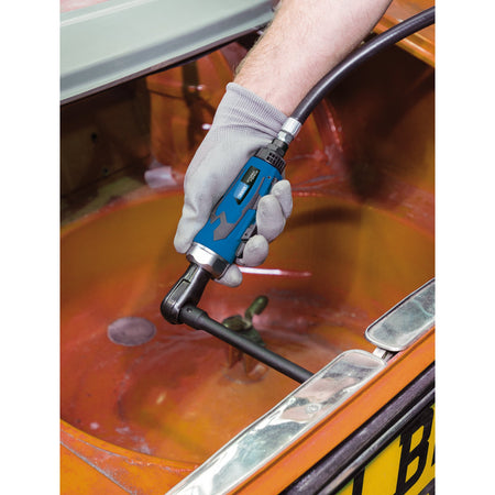 DRAPER Storm Force Stubby Air Ratchet (3/8in. Square Drive): Model No.SFMAR38