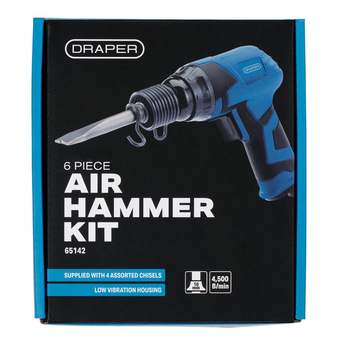 DRAPER Storm Force Composite Air Hammer and Chisel Kit: Model No.SFAH4