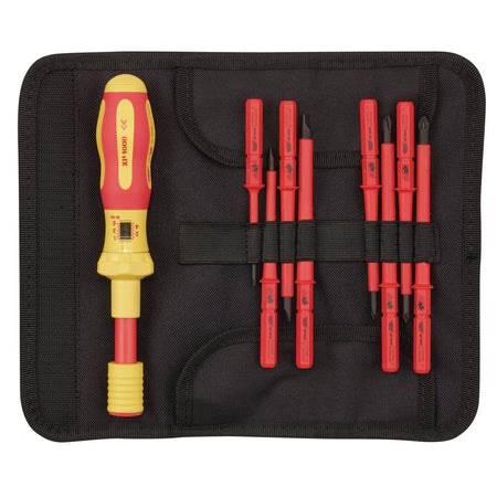 DRAPER Expert Ergo Plus ; 9 Piece Interchangeable VDE Torque Screwdriver Set: Model No.965T/9