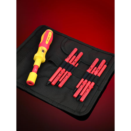 DRAPER Expert Ergo Plus ; 9 Piece Interchangeable VDE Torque Screwdriver Set: Model No.965T/9