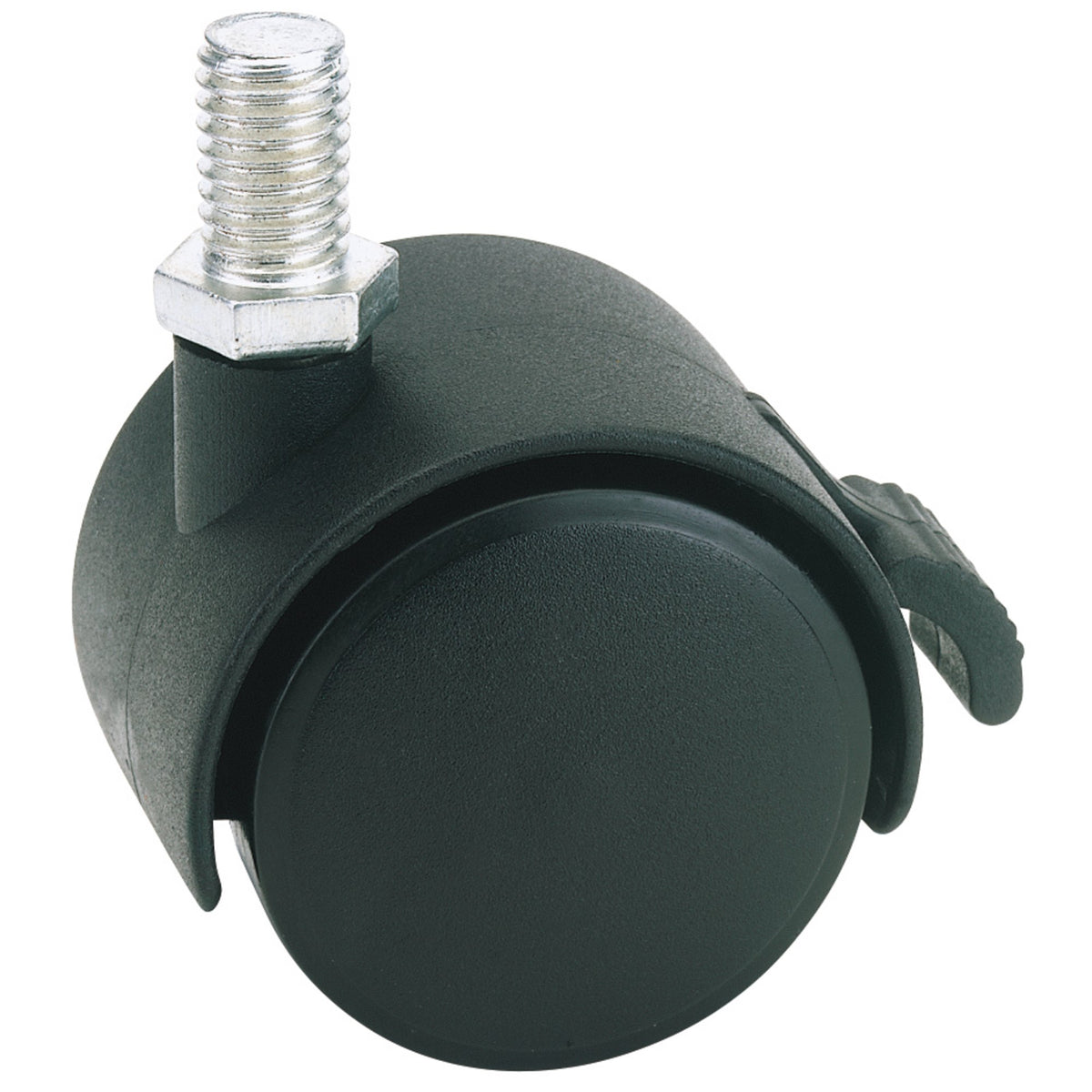 DRAPER 40mm Dia. Twin Nylon Castor with Brake - S.W.L 25Kg: Model No.60140BB