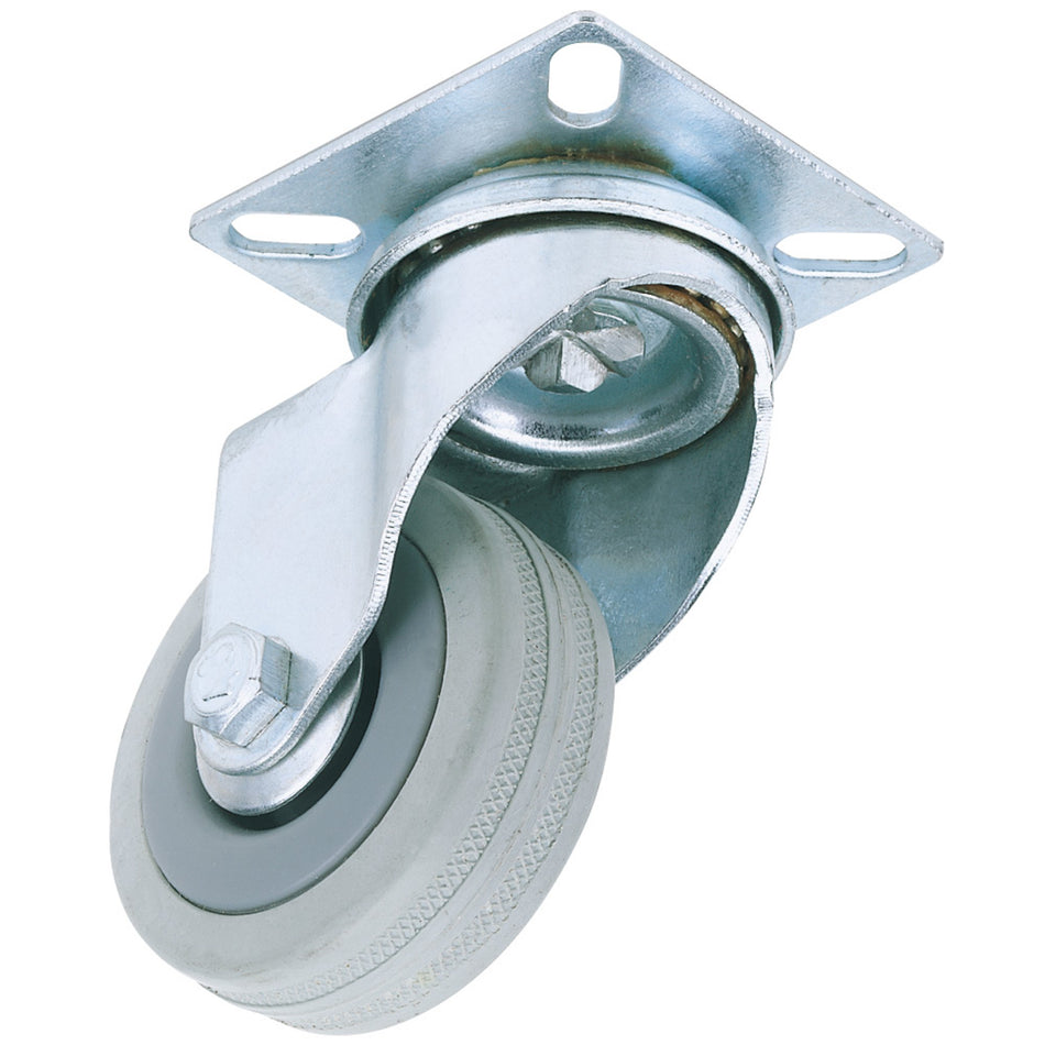 50mm Dia. Swivel Plate Fixing Rubber Castor - S.W.L 50Kg: Model No. 60250P