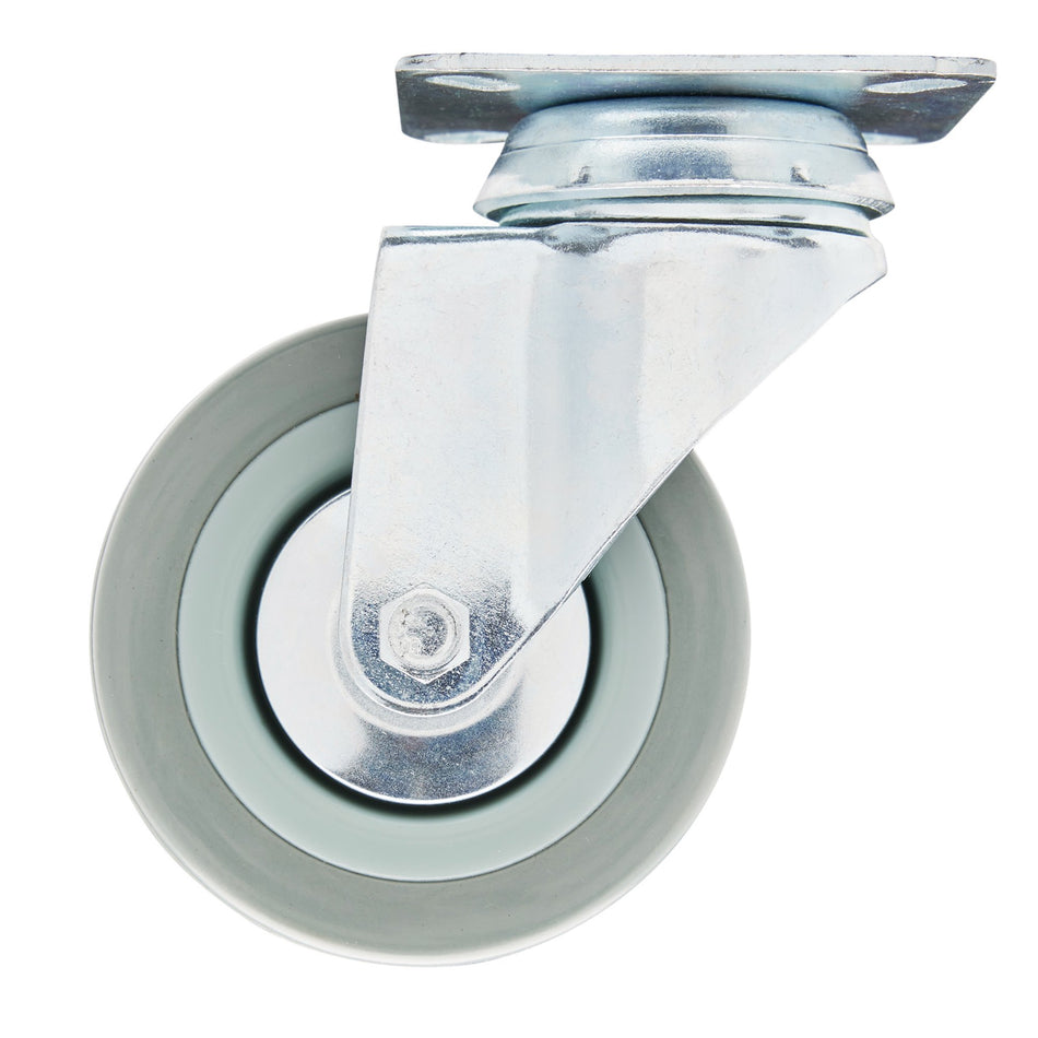 75mm Dia. Swivel Plate Fixing Rubber Castor - S.W.L 70Kg: Model No. 60275P