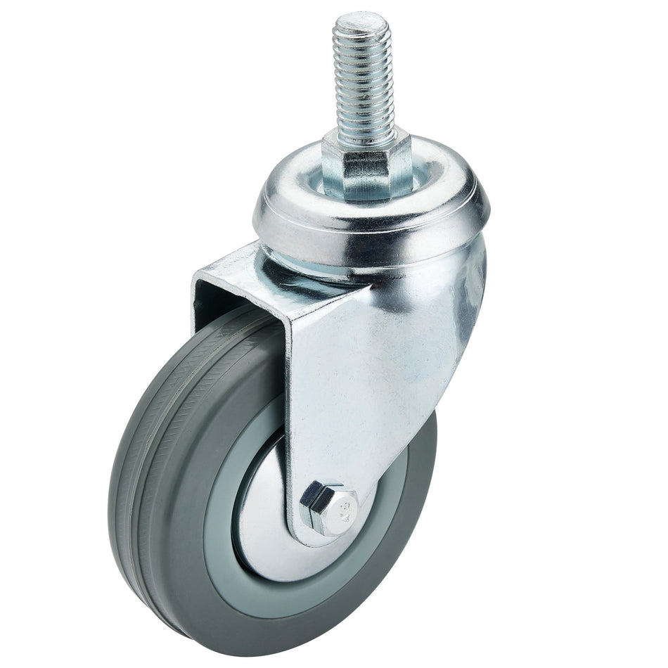 DRAPER 75mm Dia. Swivel Bolt Fixing Rubber Castor - S.W.L 70Kg: Model No.60275B