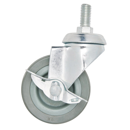 DRAPER 75mm Dia. Swivel Bolt Fixing Rubber Castor with Brake - S.W.L 70Kg: Model No.60275BB