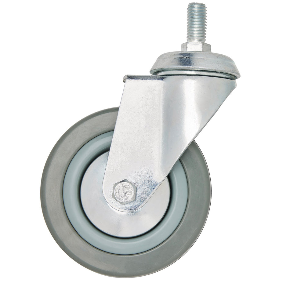 DRAPER 100mm Dia. Swivel Bolt Fixing Rubber Castor - S.W.L 80Kg: Model No.602100B