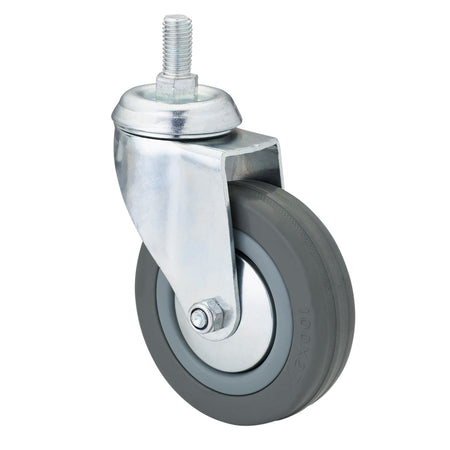 DRAPER 100mm Dia. Swivel Bolt Fixing Rubber Castor - S.W.L 80Kg: Model No.602100B