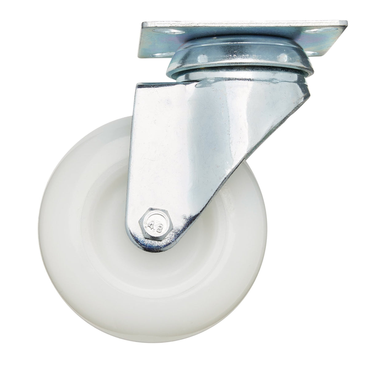 DRAPER 75mm Dia. Swivel Plate Fixing Nylon Wheel - S.W.L. 70Kg: Model No.60475P