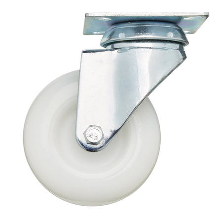 DRAPER 75mm Dia. Swivel Plate Fixing Nylon Wheel - S.W.L. 70Kg: Model No.60475P