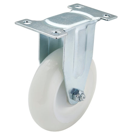 DRAPER 100mm Dia. Fixed Plate Fixing Nylon Wheel - S.W.L. 125Kg: Model No.604100F