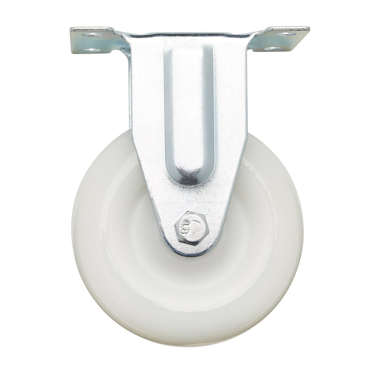 DRAPER 100mm Dia. Fixed Plate Fixing Nylon Wheel - S.W.L. 125Kg: Model No.604100F