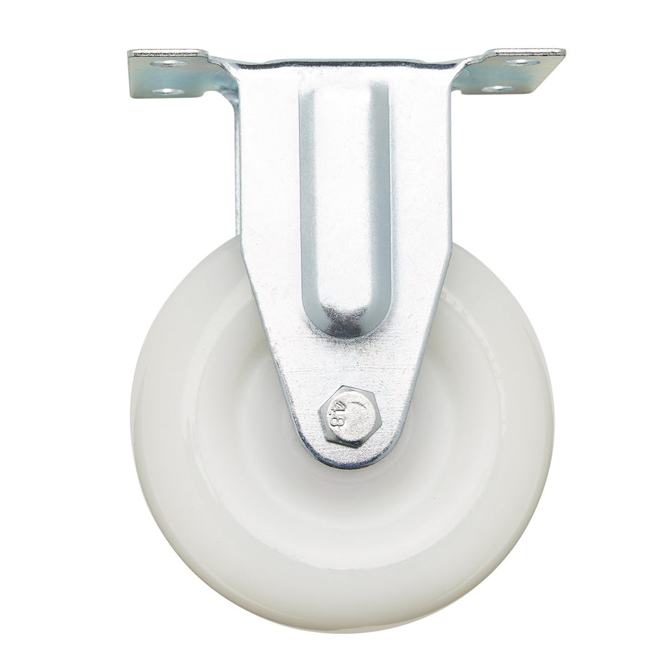 DRAPER 100mm Dia. Fixed Plate Fixing Nylon Wheel - S.W.L. 125Kg: Model No.604100F