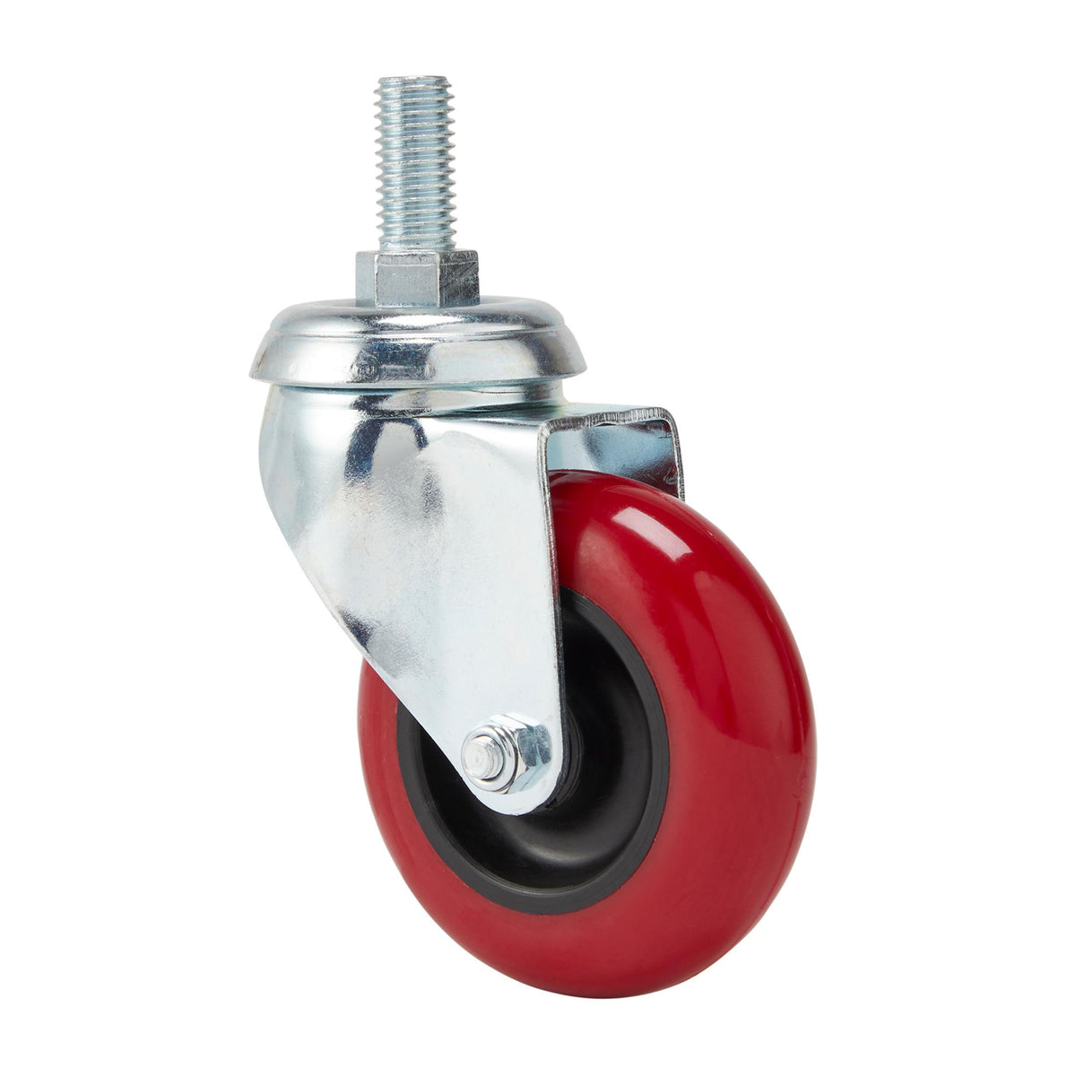 DRAPER 75mm Dia. Swivel Bolt Fixing Polyurethane Wheel - S.W.L. 70Kg: Model No.60575B