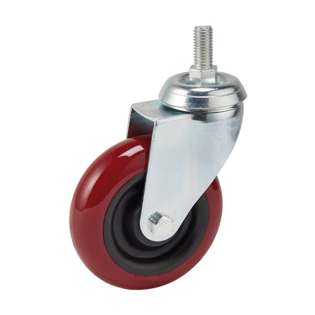 DRAPER 100mm Dia. Swivel Bolt Fixing Polyurethane Wheel - S.W.L. 125Kg: Model No.605100B