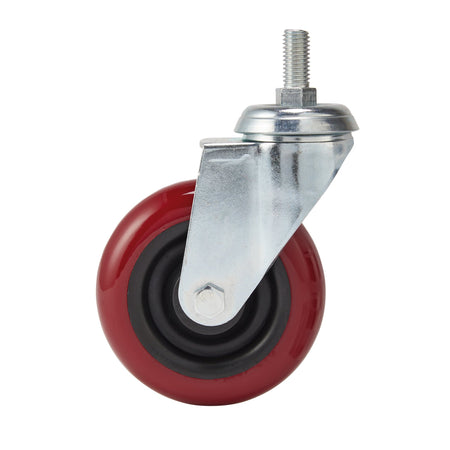 DRAPER 100mm Dia. Swivel Bolt Fixing Polyurethane Wheel - S.W.L. 125Kg: Model No.605100B