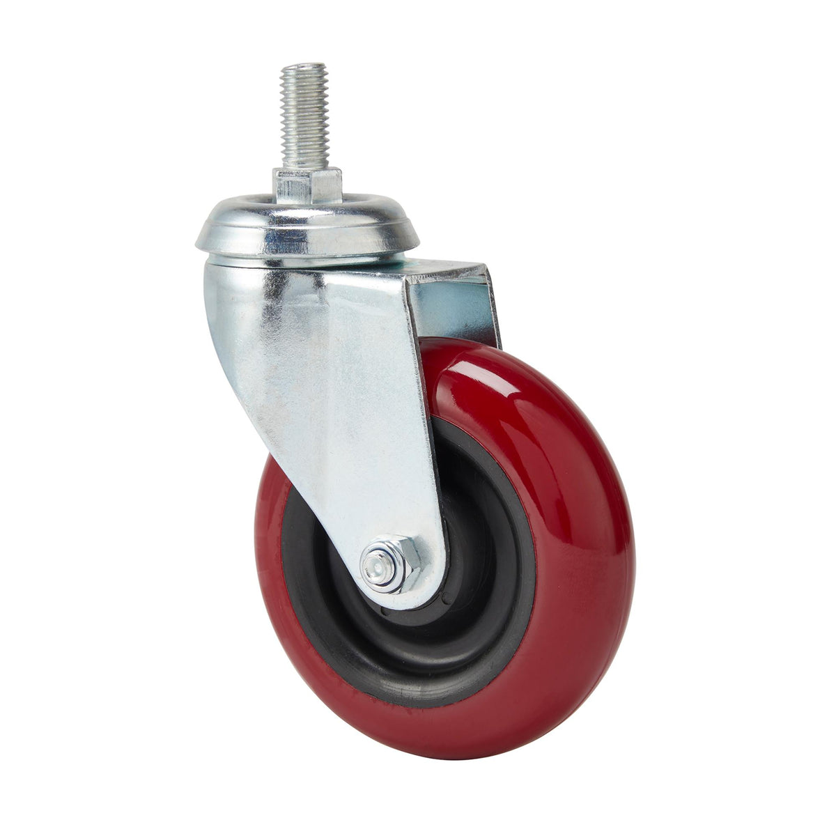 DRAPER 100mm Dia. Swivel Bolt Fixing Polyurethane Wheel - S.W.L. 125Kg: Model No.605100B