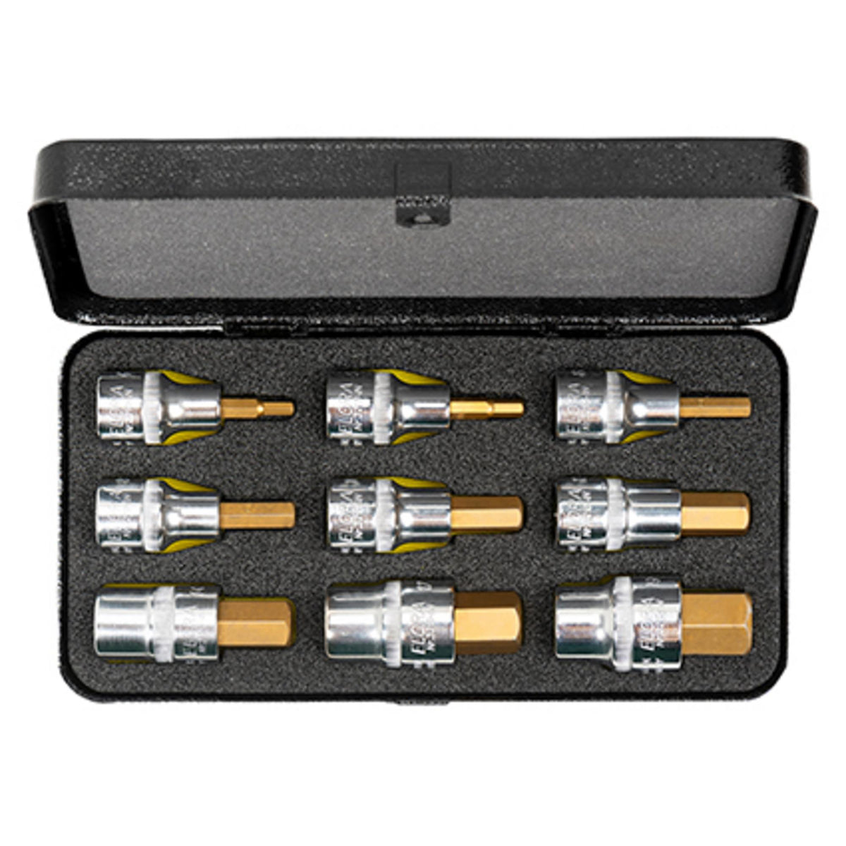 9 Piece Metric Hexagon Socket Bit Set: Model No.770-INMTIN