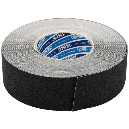 DRAPER 18M x 50mm Black Heavy Duty Safety Grip Tape Roll: Model No.TP-S/GRIP