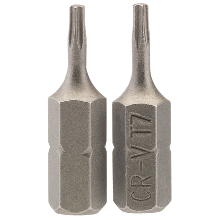 T7 1/4" Hex. Draper TX-STAR Insert Bit 25mm Long x 2: Model No. 25TX/2/B