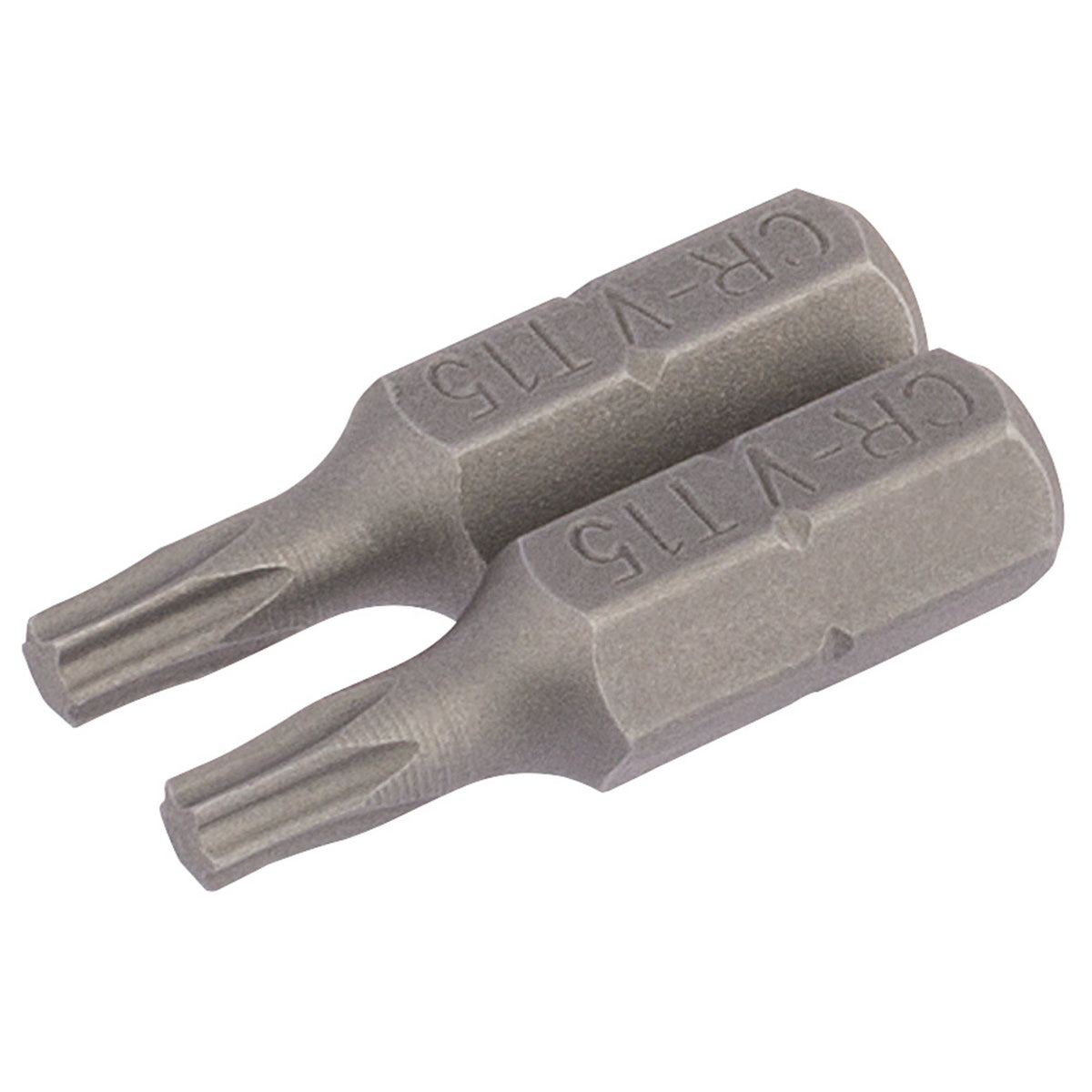 T15 1/4" Hex. Draper TX-STAR Insert Bit 25mm Long x 2: Model No. 25TX/2/B